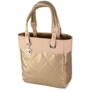 CHANEL Handbag Paris Biarritz Tote CanvasTote Bag Shoulder BagGold